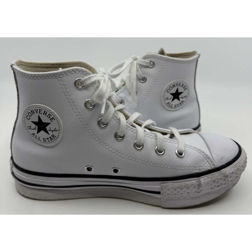 Converse Chuck Taylor All Star Lift High Top Sneaker Little Kid White/Black Sz 3